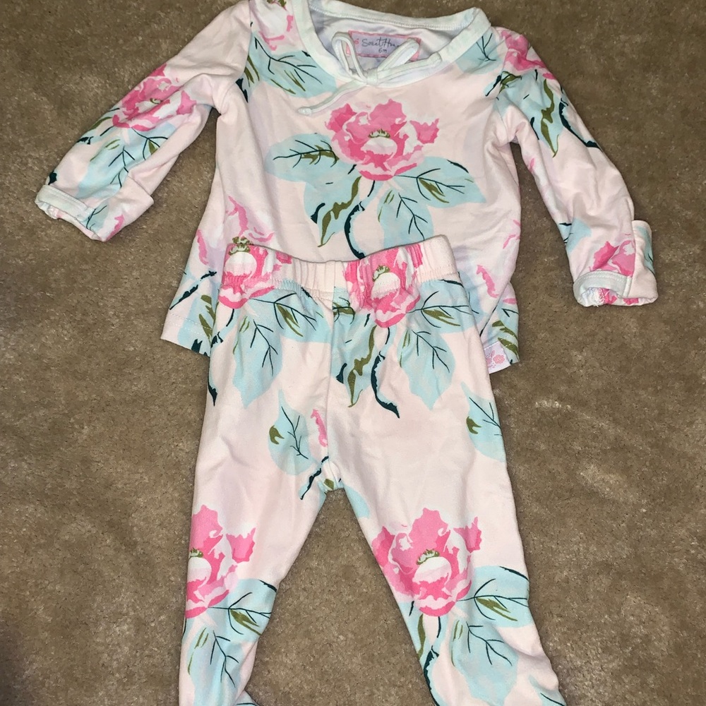 6 month sweet honey two piece pajamas